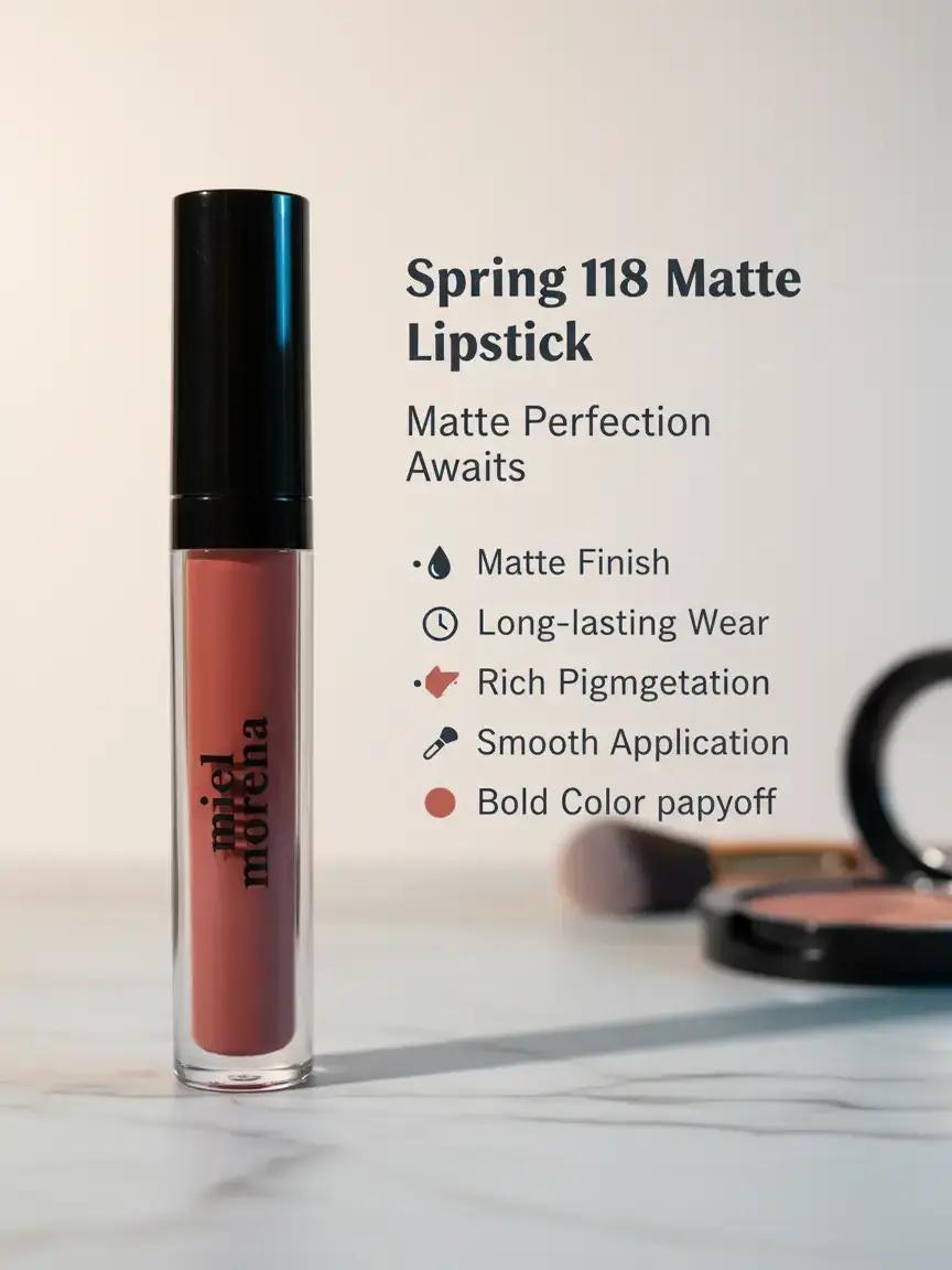 118 or Primavera matte lipstick