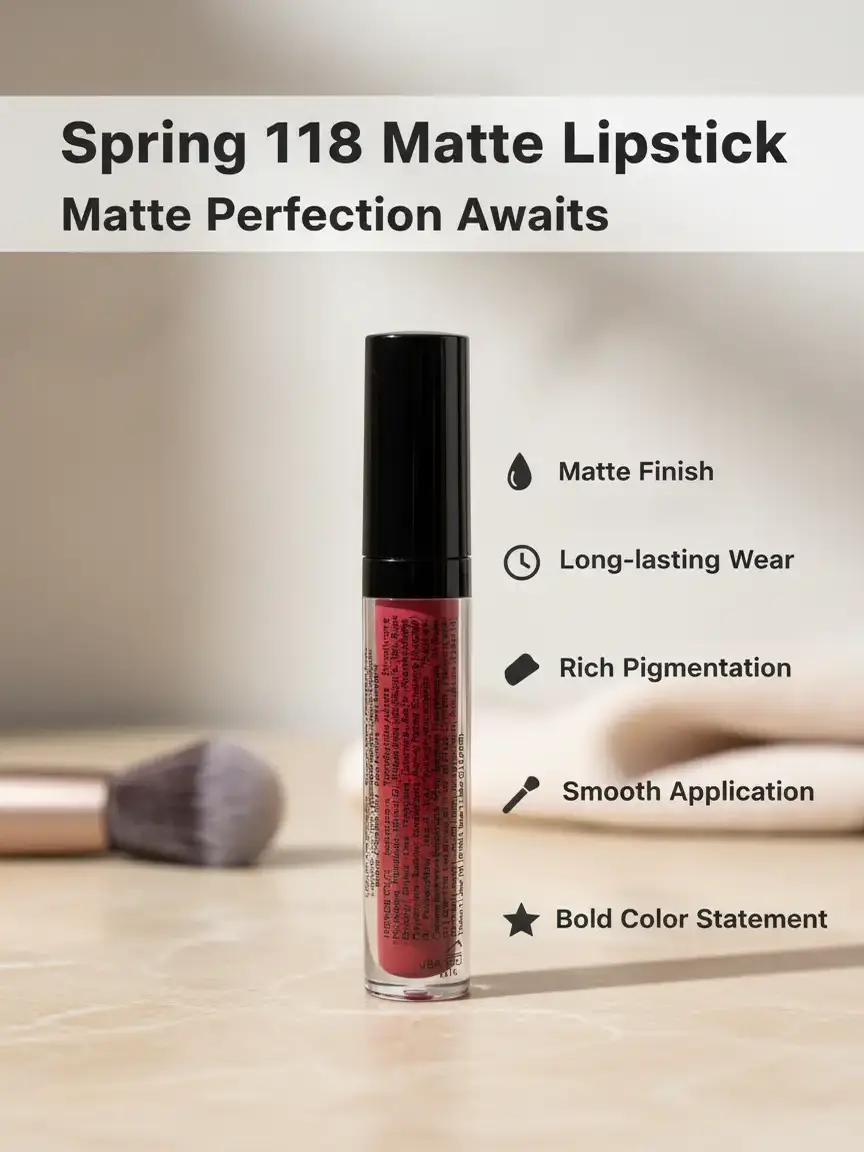 118 or Primavera matte lipstick