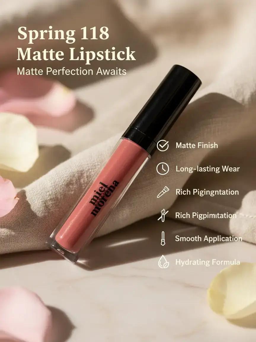 118 or Primavera matte lipstick