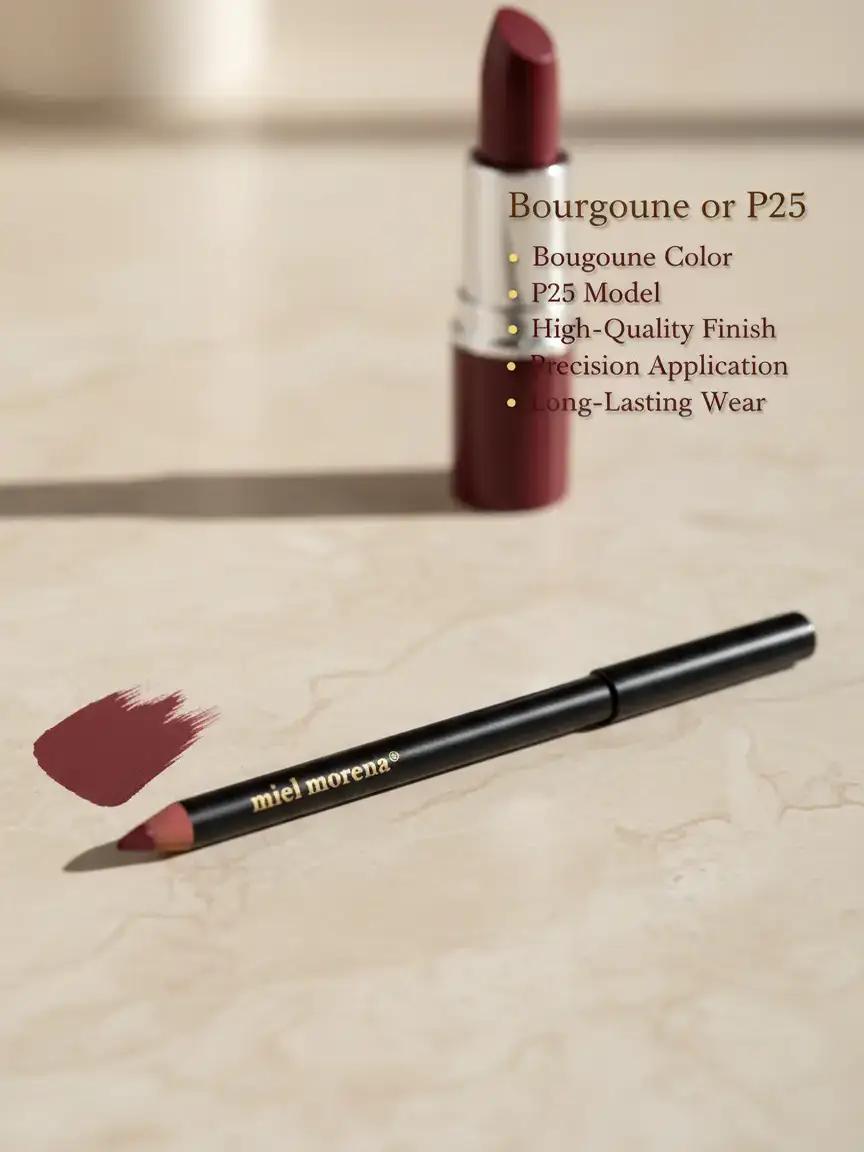 Vino Tinto Lipliner  or P-25 MielMorena Cosmetic Pencil lip liners