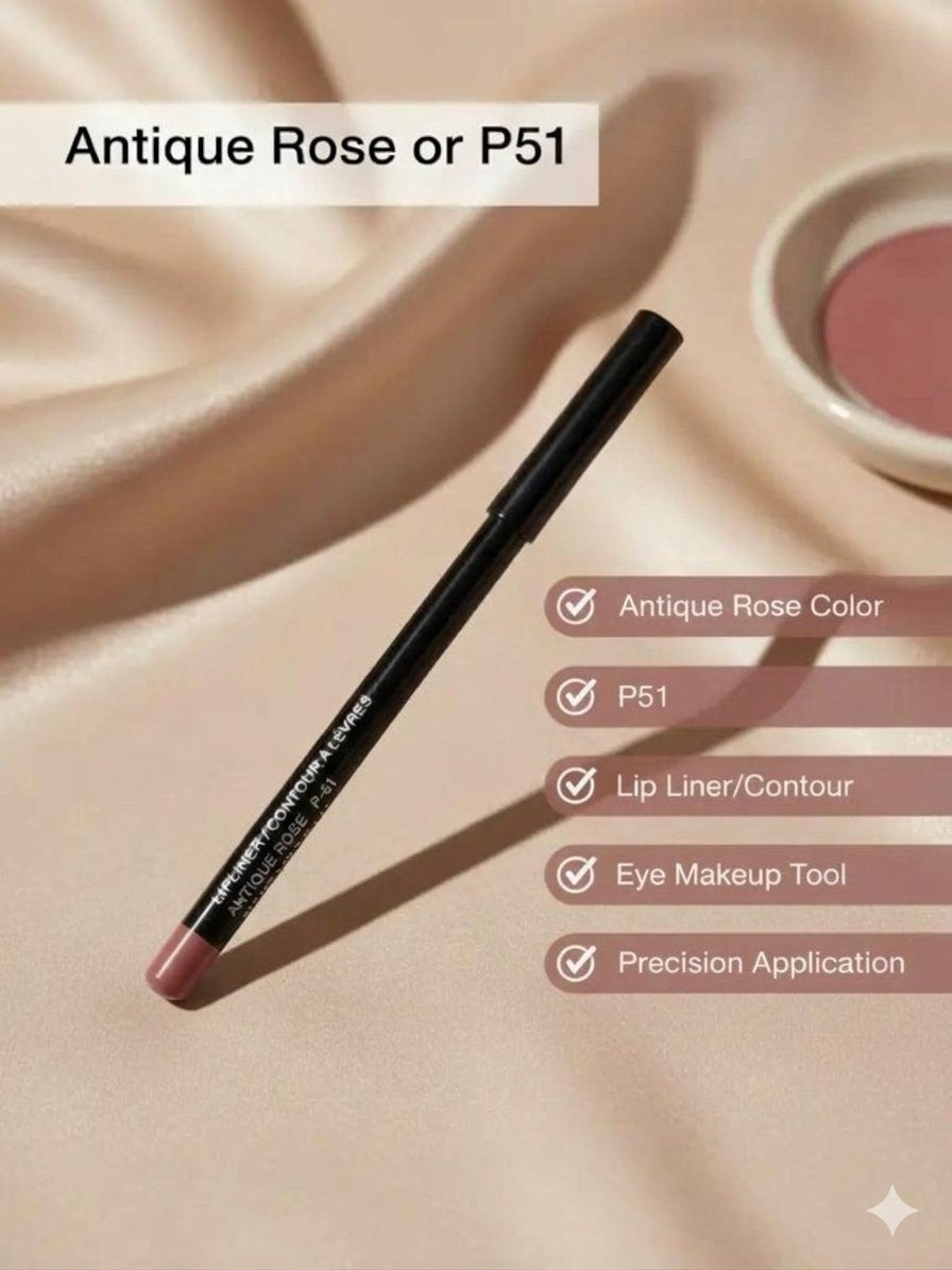 Antique Rose or p-51 Miel Morena pencil lip liners