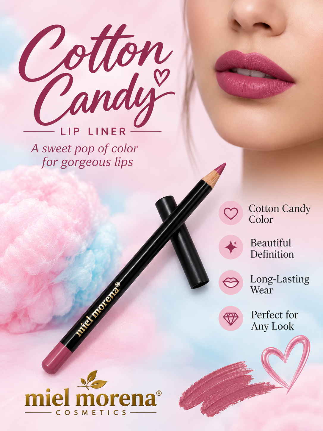 Cotton Candy Lipliner or P-59 Miel Morena Lip Liner Pencil&nbsp;